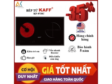 Bếp Kính Âm 2 Vùng Nấu 1 Từ 1 Hồng Ngoại KAFF KF- 073IC - Made in Germany